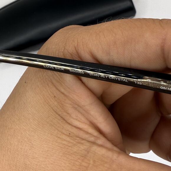 Bebe BB5085 038 Love Sick Jet Crystal Eyeglasses Black Clear Frame with Case - Picture 6 of 16